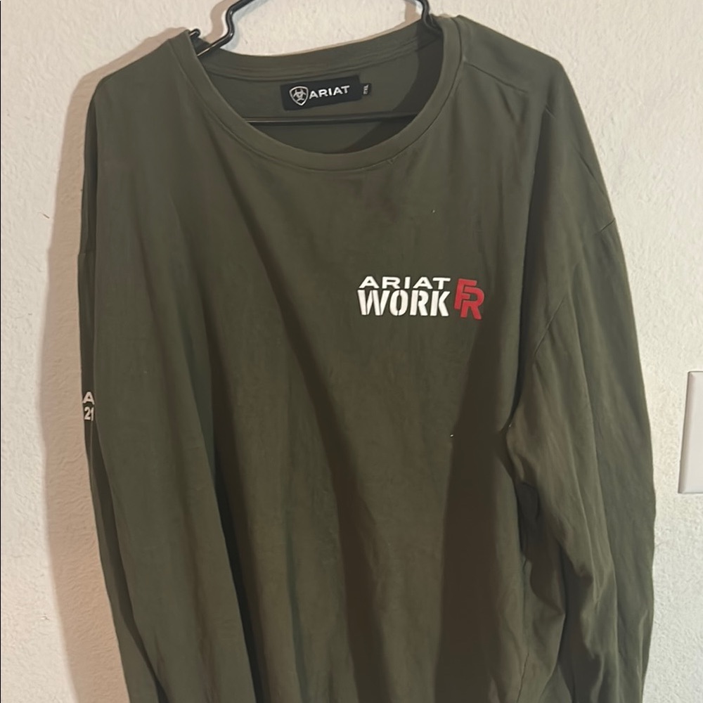 Ariat Men's Green Long Sleeve Shirt